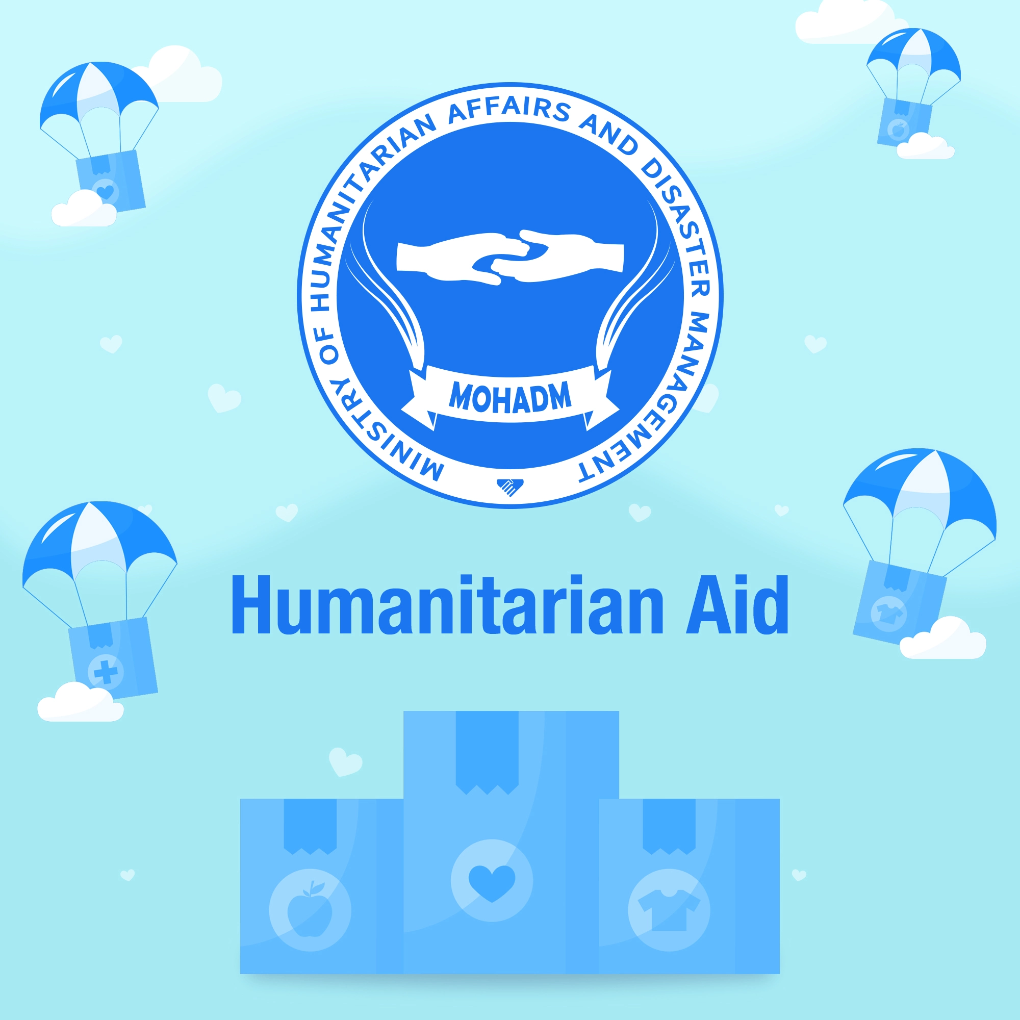 Humanitarian aid for people affected by the flood and landslide